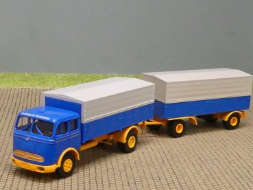 1/87 Brekina MB 334 Im Auftrag der DB Planen-Hängerzug